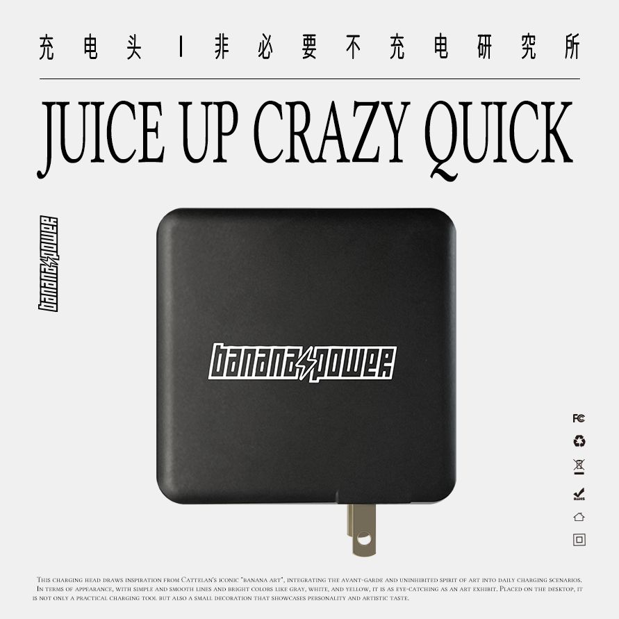 非必要不充电研究所 - 黑色充电头